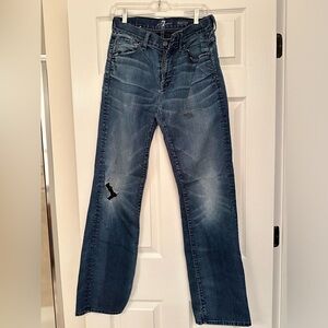 Men’s 7 for all Mankind Austyn denim jeans distressed 30 sold as is